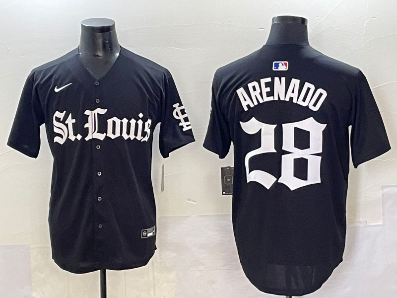 Men 2025 San Francisco Giants #28 Arenado Black Five generations Joint Name Nike MLB Jersey style  27